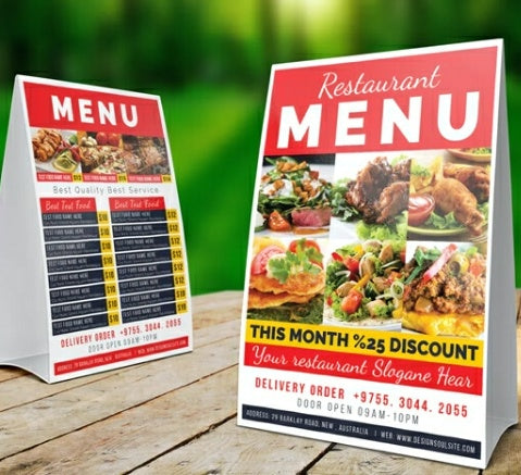 Tent Cards / Table Promo Cards