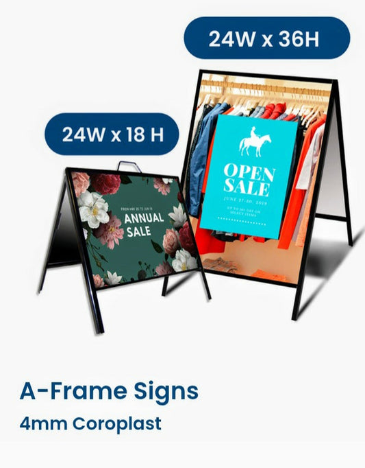 A-Frame Sign Kit (Signs & Frame)