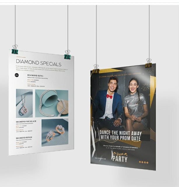 Poster 100lb Glossy Stock